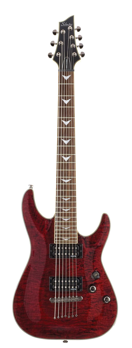 Schecter Schecter Omen Extreme 7 Electric Guitar, 7-String - Black Cherry
