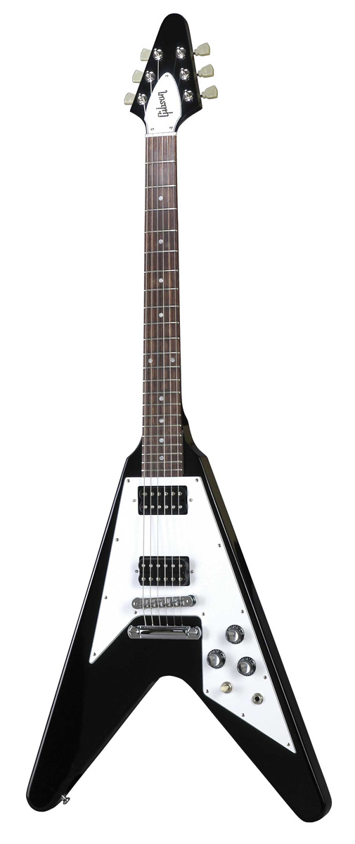 Gibson Gibson Gloss Series 1968 Flying V Electric Guitar with Case - Ebony