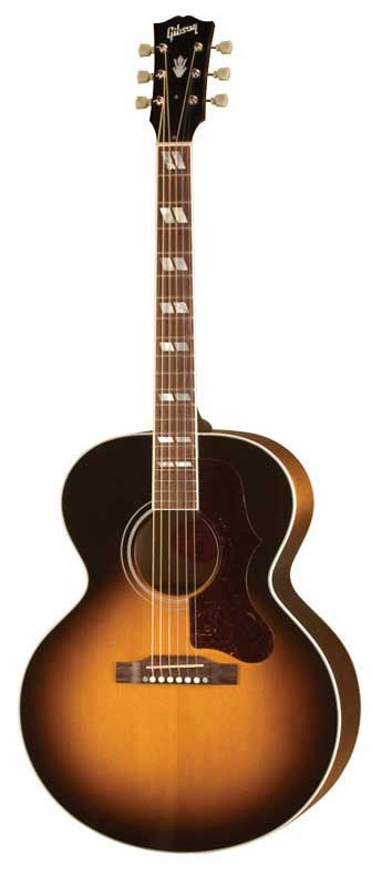 Gibson Gibson J-185 Acoustic-Electric Guitar with Case - Vintage Sunburst