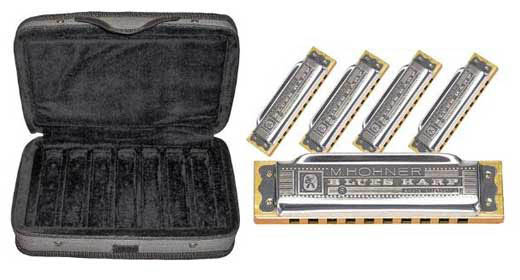 Hohner Hohner Case of Blues Harmonicas, Set of 5