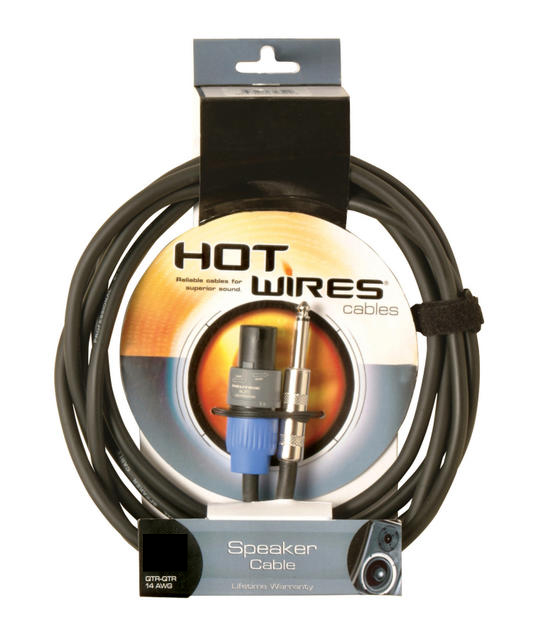 Hot Wires Hot Wires Speakon to 1/4-Inch Cable For Speakers (10 Foot)