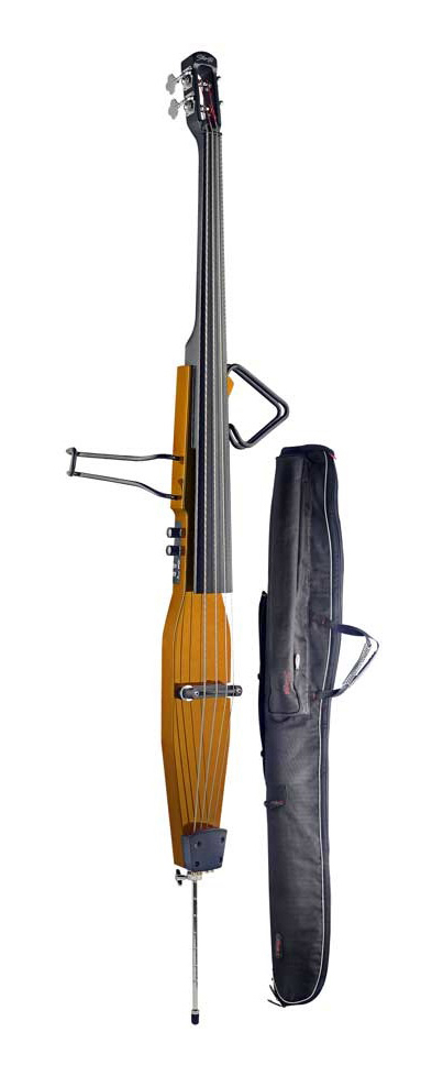 Stagg Stagg EDB 4-String Upright Electric Bass - Transparent Red