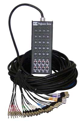 CBI CBI MCB32 Audio Snake with Neutrik Connectors, 24 by 8 (150 Foot)