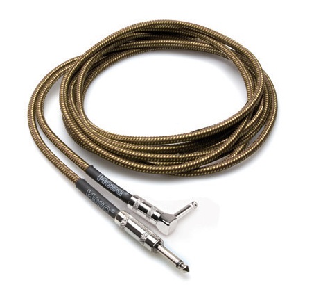 Hosa Hosa Tweed GTR Instrument Cable with Right Angle Plug (18 Foot)