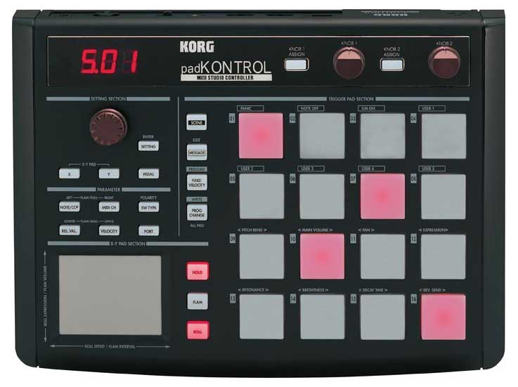 Korg Korg padKontrol USB Drum Pad Studio Controller - Black