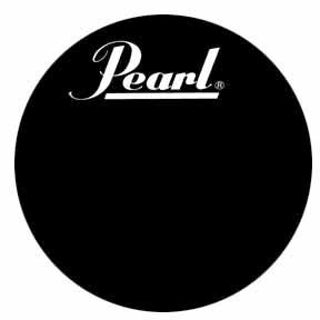 Pearl Pearl ProTone Bass Drumhead with Built In Perimeter EQ Ring - Black (22 Inch)