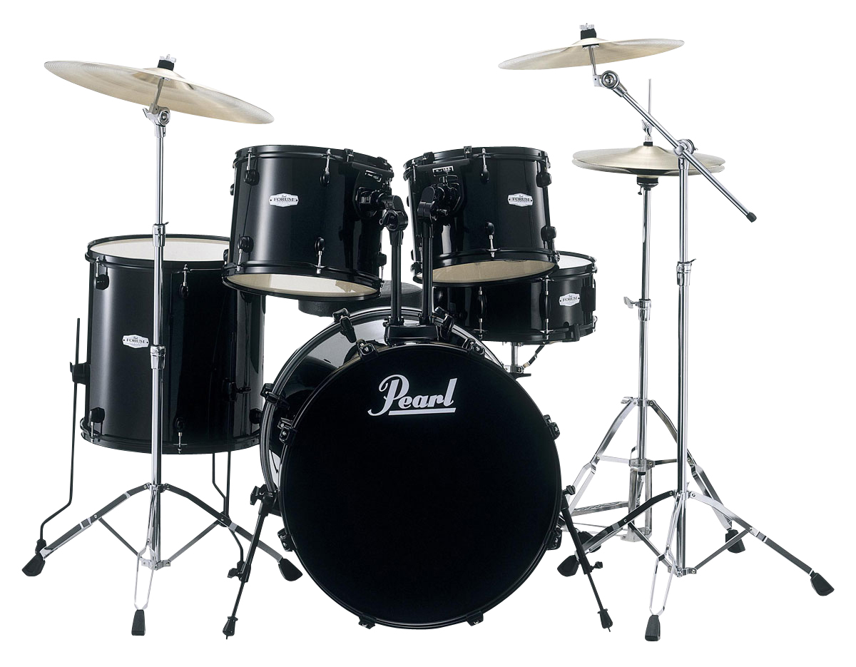Pearl Pearl FZH725B Forum Drum Kit, 5-Piece - Black