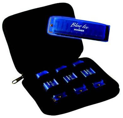 Hohner Hohner Blue Ice Harmonica, Set of 3