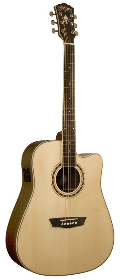 Washburn Washburn WD-20SCE Acoustic-Electric Guitar - Natural