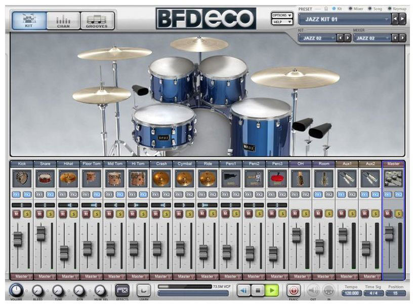 FXpansion FXpansion BFD Eco Drum Instrument Software, Mac and Windows