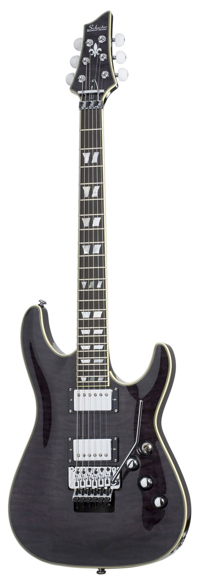 Schecter Schecter C-1 Custom Electric Guitar, with Floyd Rose Tremolo - See Thru Black