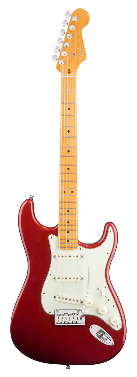 Fender Fender American Deluxe Stratocaster V Neck Electric Guitar - Candy Apple Red