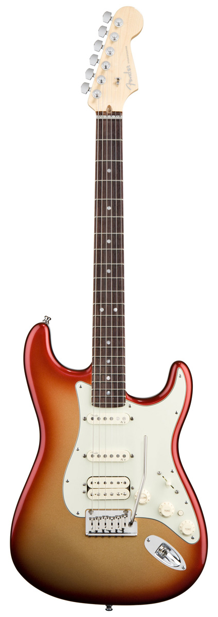 Fender Fender American Deluxe Stratocaster HSS Electric Guitar - Sunset Metallic