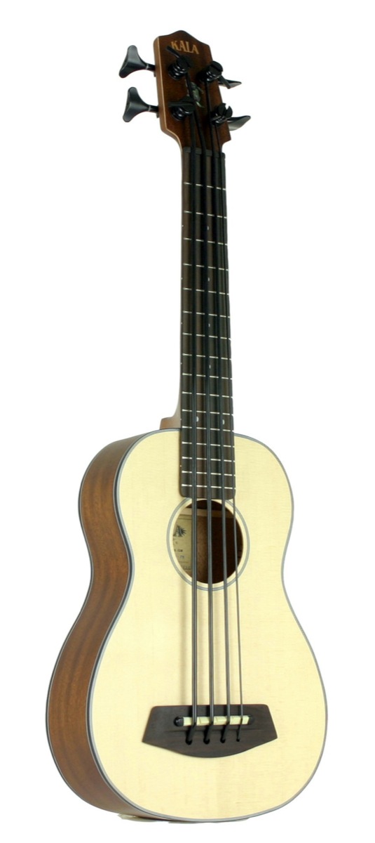 Kala Brand Ukulele Kala U-BASS2 Bass Ukulele with Gig Bag, Fretless