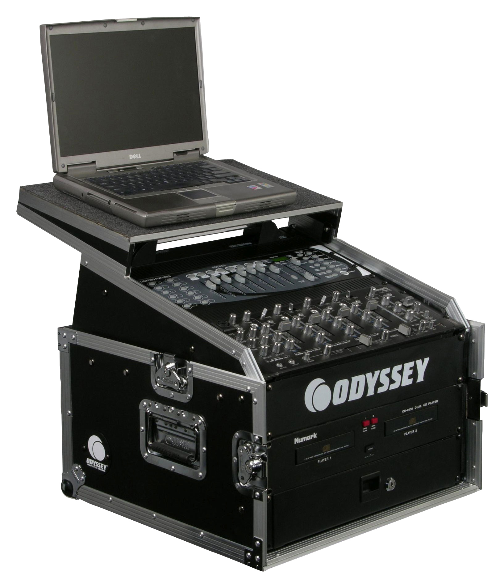 Odyssey Odyssey FZGS1004 Flight Zone DJ Combo Rack Case, Glide Style