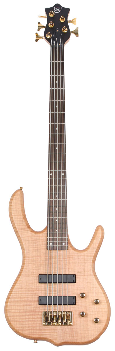 Ken Smith Design Ken Smith Design Burner Deluxe Electric Bass Guitar, 5-String - Natural