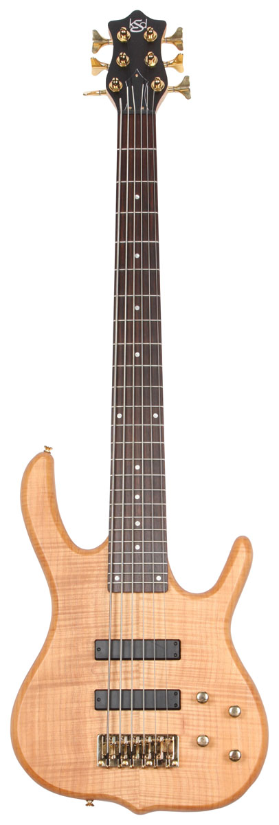 Ken Smith Design Ken Smith Design Burner Electric Bass Guitar, Deluxe, 6-String - Natural
