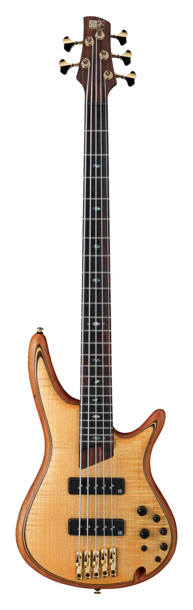 Ibanez Ibanez SR1405E SR Premium 5-String Electric Bass Guitar - Vintage Natural Flat