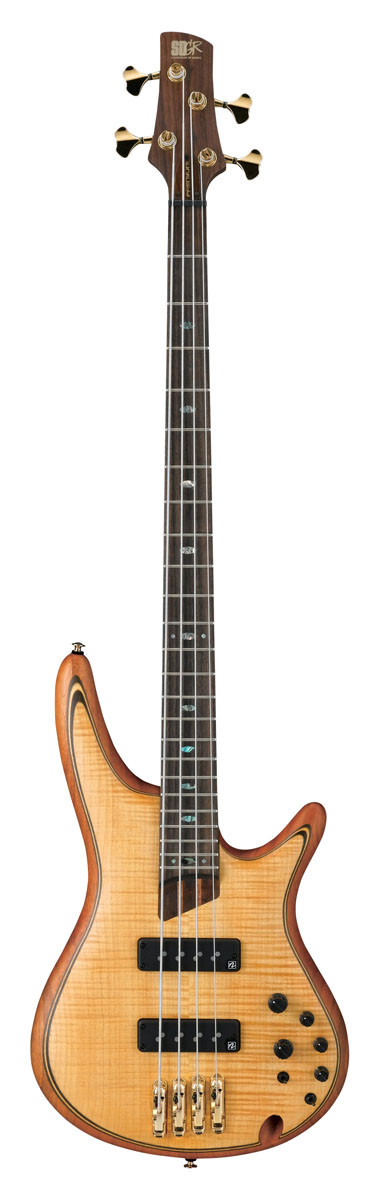 Ibanez Ibanez SR1400E SR Premium Electric Bass Guitar (w/ Gig Bag) - Vintage Natural Flat