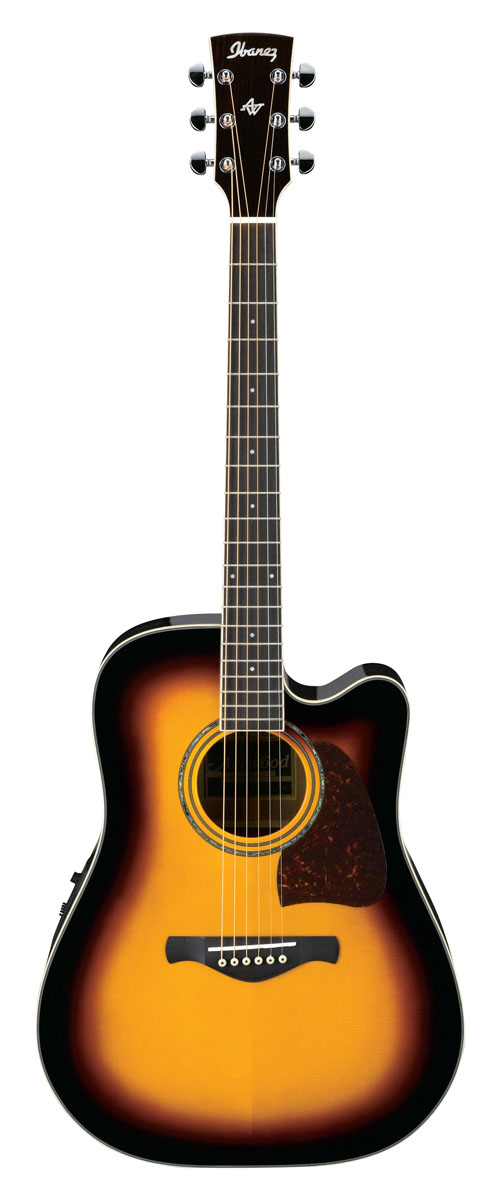 Ibanez Ibanez AW300ECE Acoustic-Electric Guitar, Artwood  - Dark Violin Sunburst