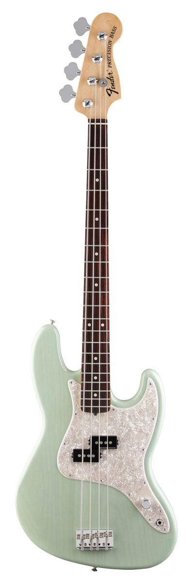 Fender Fender Mark Hoppus Signature Electric Bass (w/ Gig Bag) - Surf Green Transparent