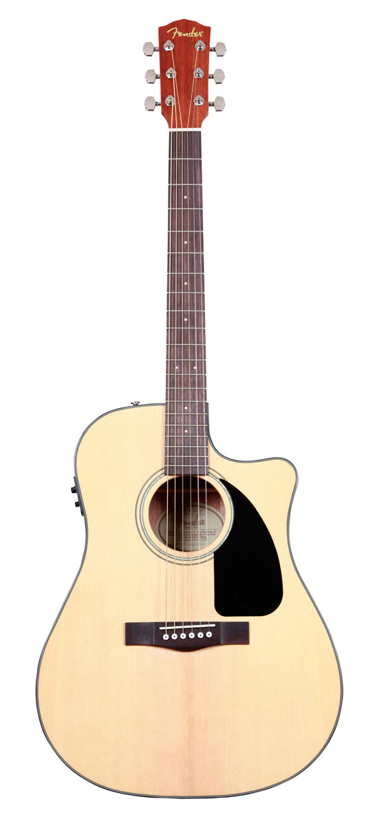 Fender Fender CD-60CE Acoustic-Electric Classic Guitar (w/Case) - Natural
