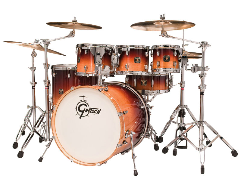 Gretsch Guitars and Drums Gretsch Catalina CMTE825 Maple 5-Piece Drum Shell Kit - Mocha Fade