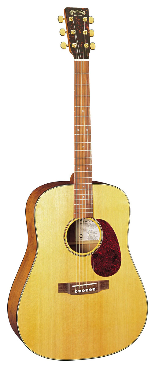 Martin Martin SWDGT Acoustic Guitar, Sustainable Wood Series with Case