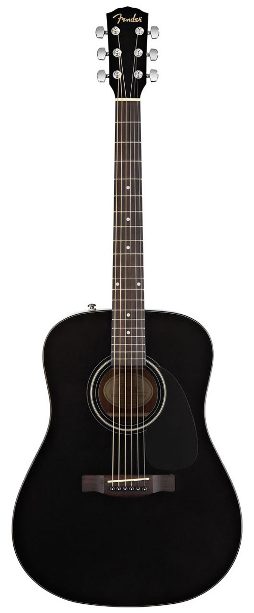 Fender Fender CD-60 Acoustic Guitar, Classic Design (w/Case) - Black