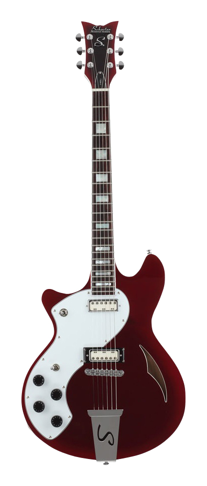 Schecter Schecter TSH-1 Electric Guitar (Left-Handed) - Metallic Red Reverse Burst