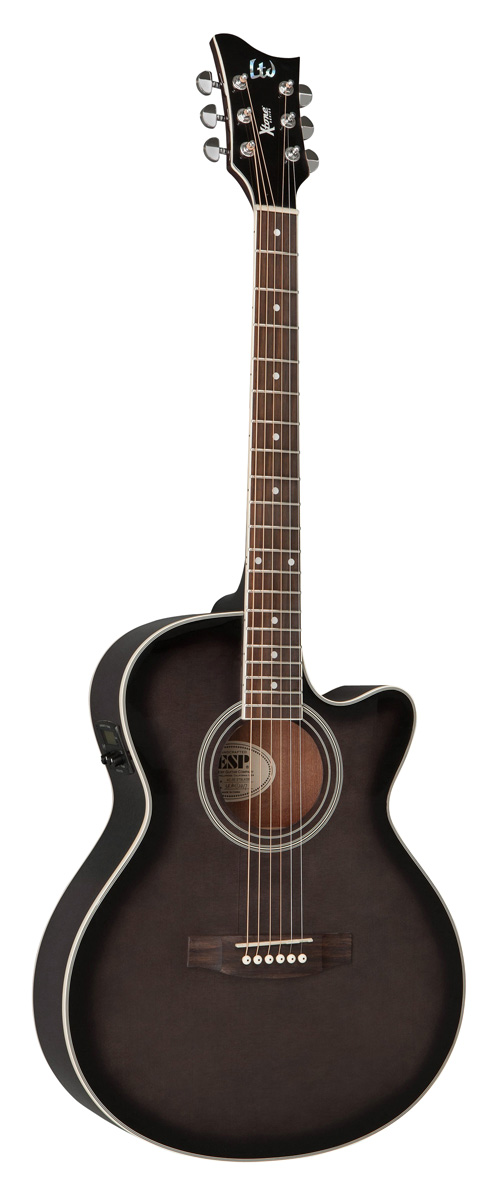 ESP ESP LTD AC5E Xtone Spruce Top Acoustic-Electric Guitar - See-Thru Black Sunburst