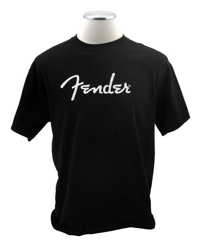 Fender Fender Spaghetti Logo Official T-Shirt - Black (Medium)