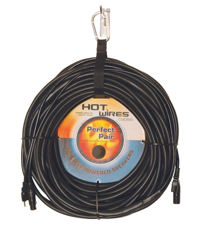 Hot Wires Hot Wires MP Combo Power and Audio XLR Self-Powered Speaker Cable (100 Foot)