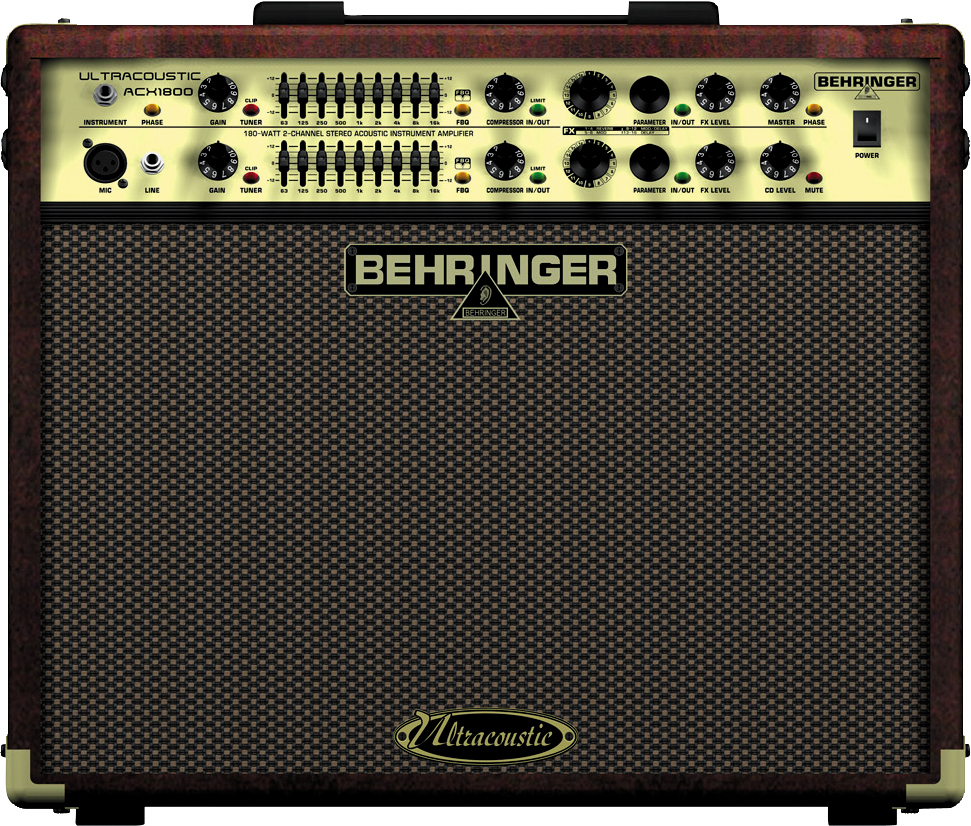 Behringer Behringer Ultracoustic ACX1800 Acoustic Guitar Amplifier, 180W