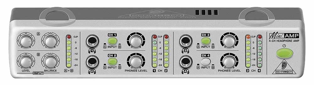 Behringer Behringer AMP800 Stereo Headphone Amplifier, 4-Channel