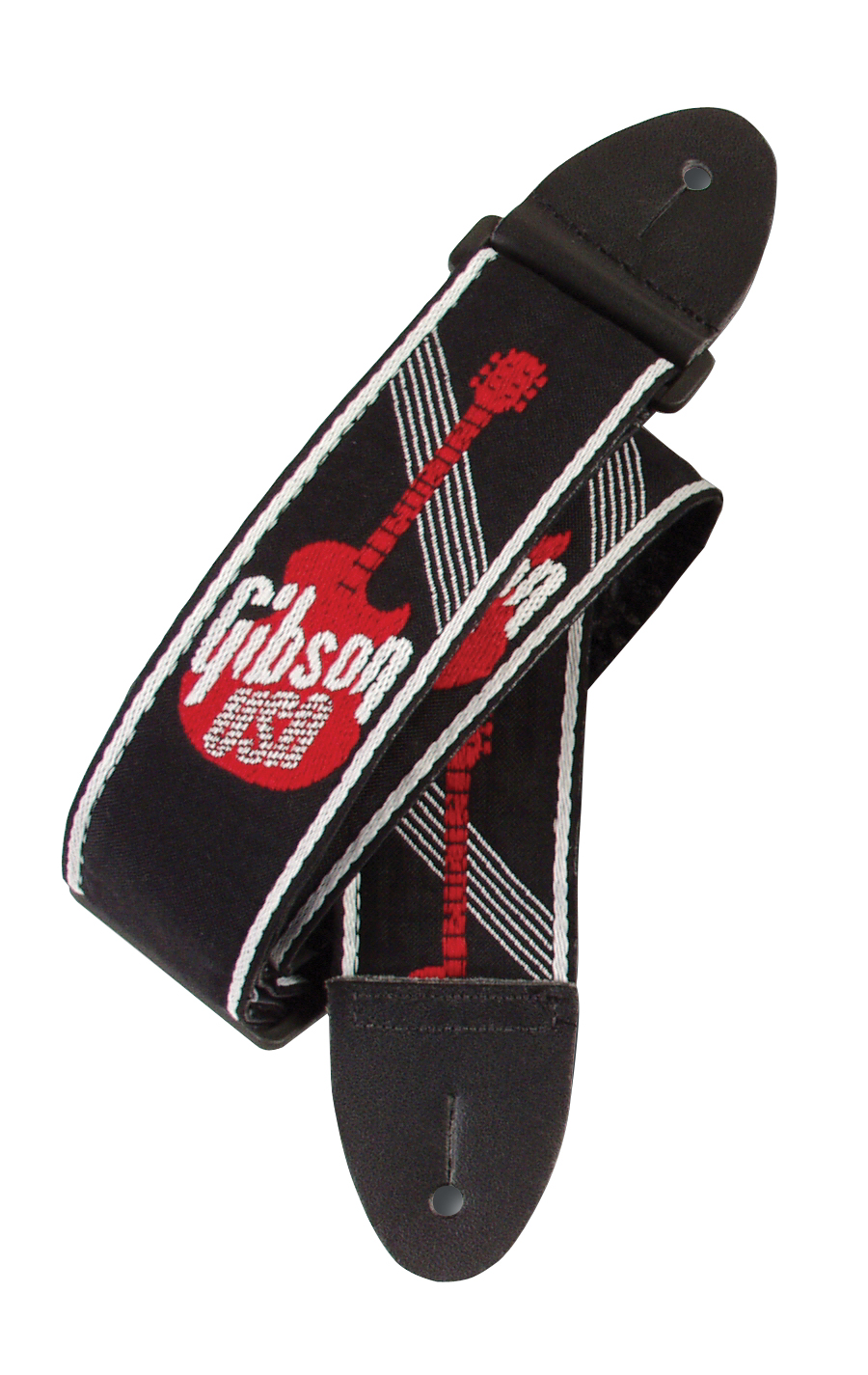 Gibson Gibson Logo Guitar Strap, Woven - Red