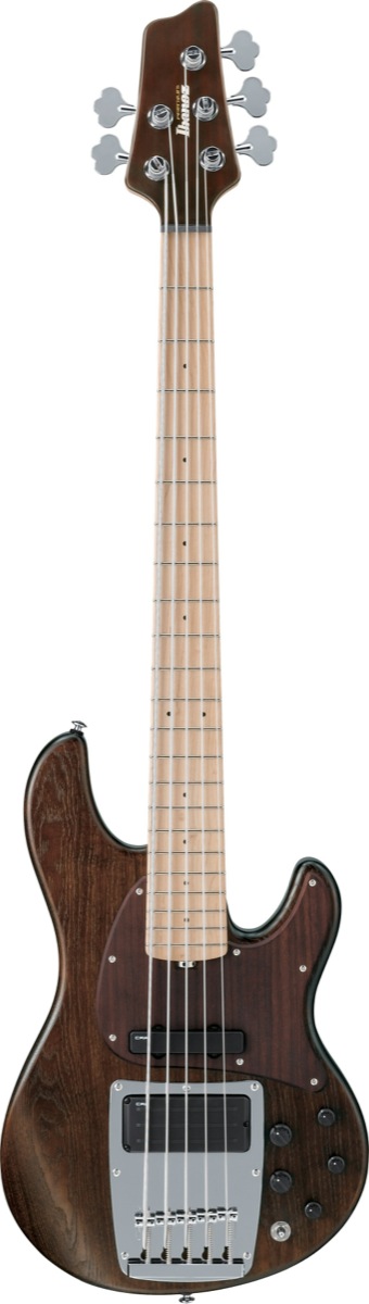 Ibanez Ibanez ATK805E Premium Electric Bass, 5-String (with Gig Bag) - Walnut Flat