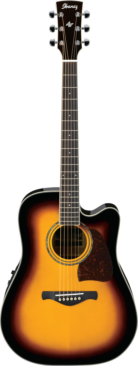 Ibanez Ibanez AW300ECE Acoustic-Electric Guitar, Artwood  - Vintage Sunburst