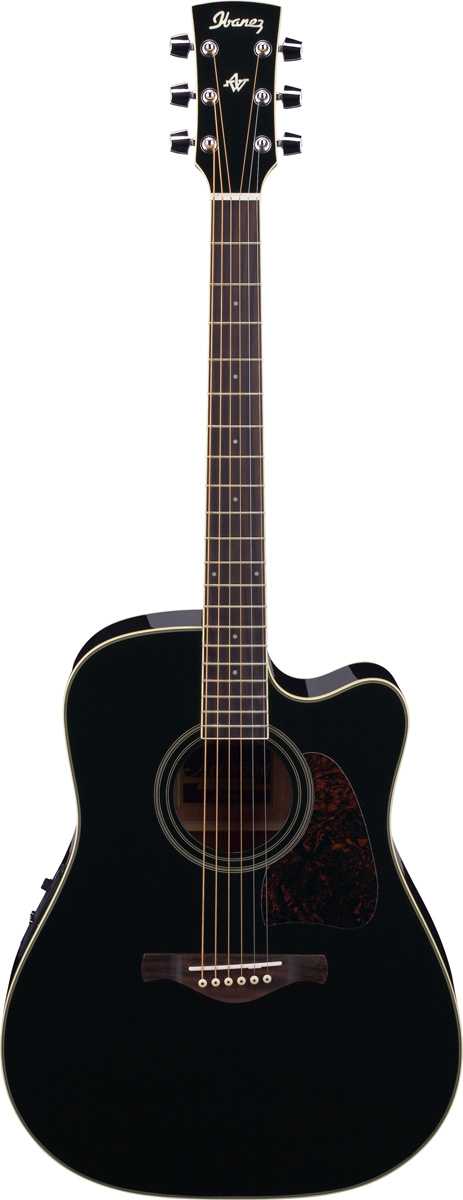 Ibanez Ibanez AW70ECE Artwood Acoustic-Electric Guitar - Black