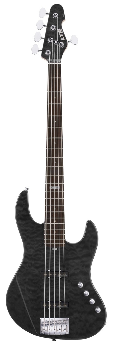 ESP ESP LTD Elite J5 Electric Bass, 5-String (with Case) - See Thru Black