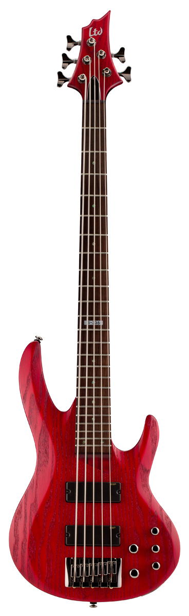 ESP ESP LTD B-335 Electric Bass, 5-String - Stain Red