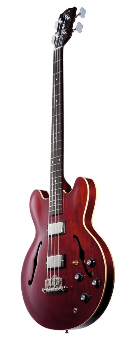Gibson Gibson ES-335 Electric Bass (with Case) - Faded Cherry Vintage Gloss