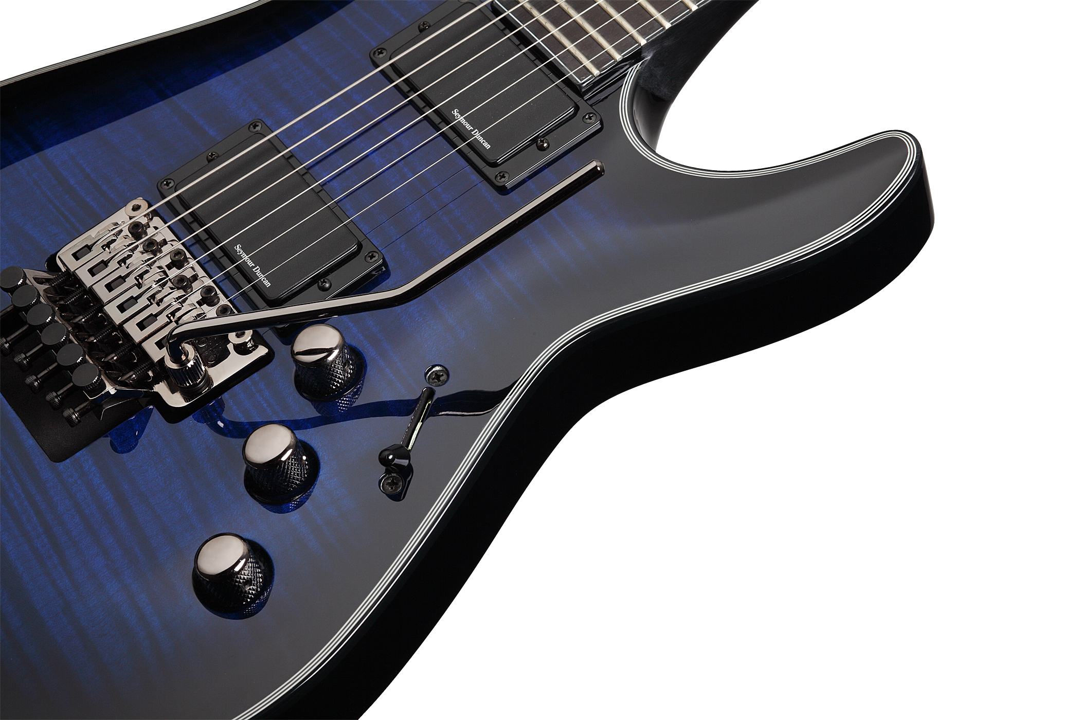 Schecter Schecter BlackJack SLS C-1 FR Active Electric Guitar - See Thru Blue Burst