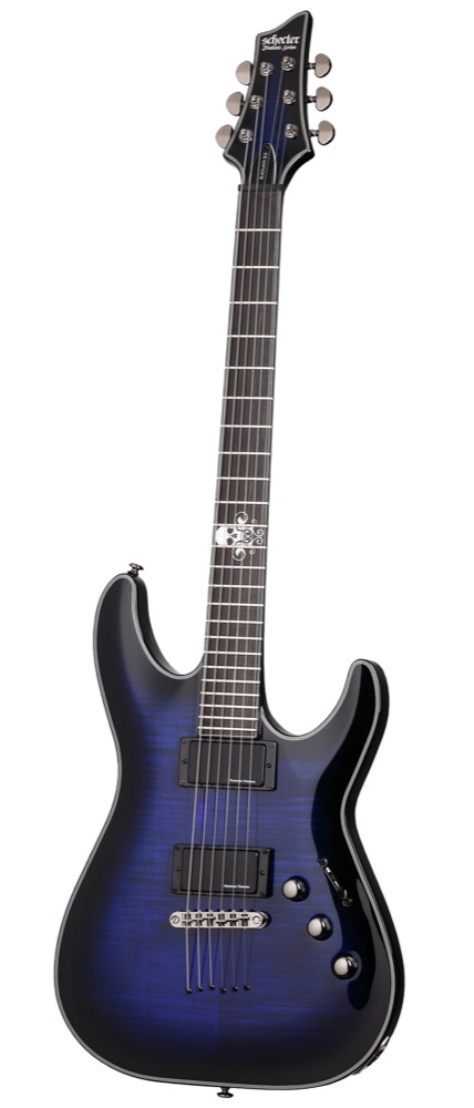 Schecter Schecter BlackJack SLS C-1 Active Electric Guitar - See Thru Blue Burst