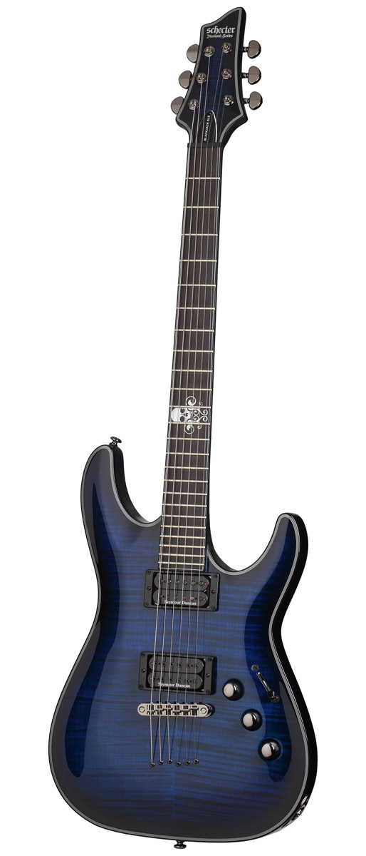 Schecter Schecter BlackJack SLS C-1 FR Passive Electric Guitar - See Thru Blue Burst