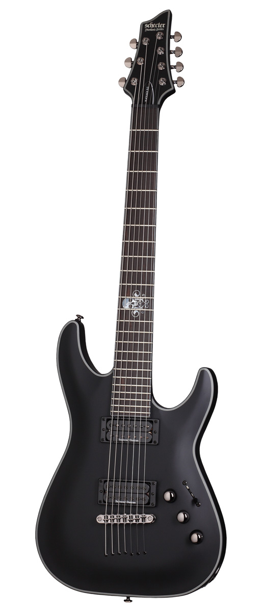 Schecter Schecter BlackJack SLS C-7 Passive Electric Guitar - Satin Black