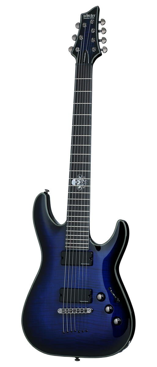 Schecter Schecter BlackJack SLS C-7 Electric Guitar - See Thru Blue Burst