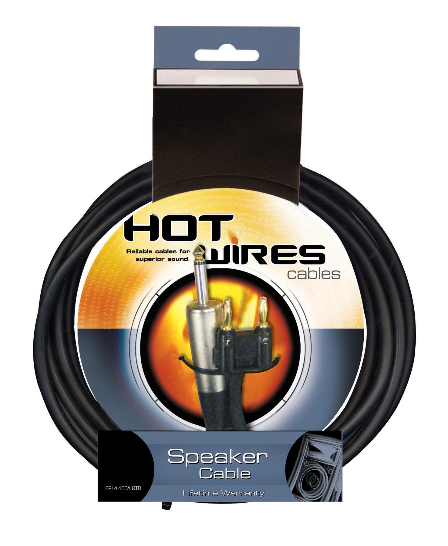 Hot Wires Hot Wires Banana to 1/4-Inch Cable For Speakers (10 Foot)