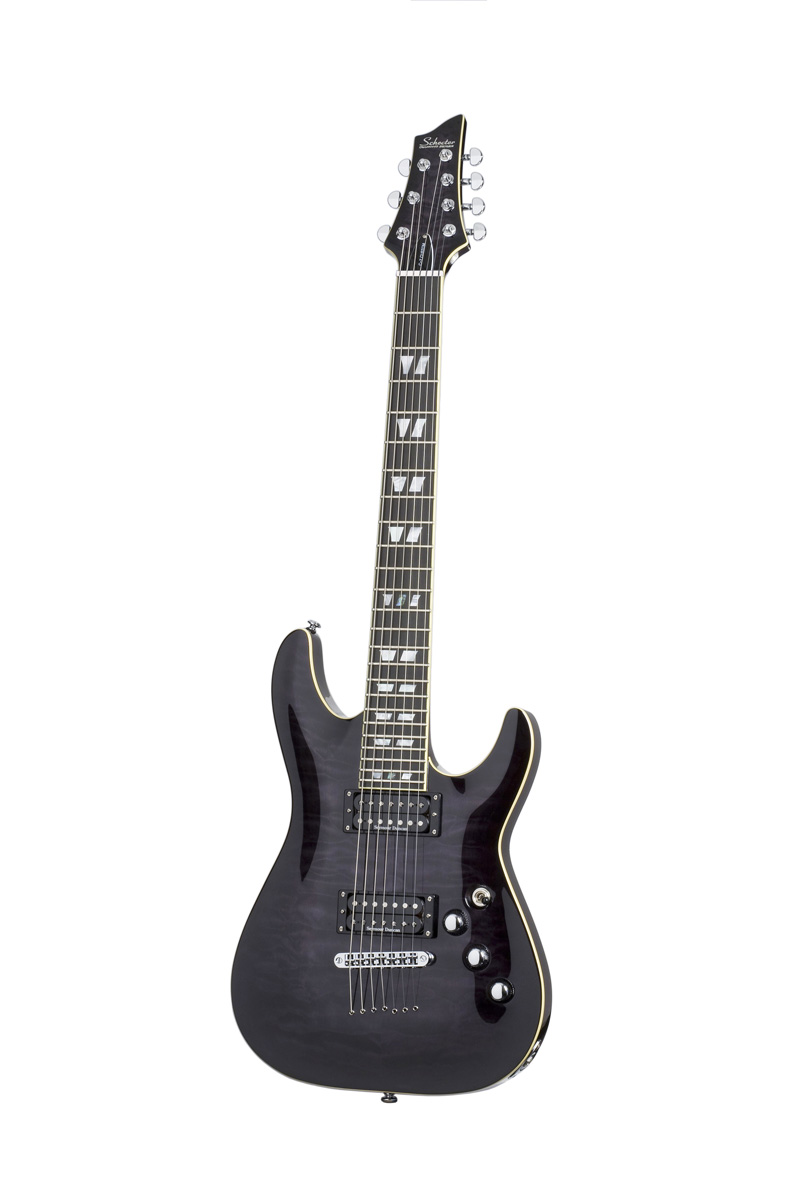 Schecter Schecter C-7 Custom Electric Guitar, 7-String - See Thru Black