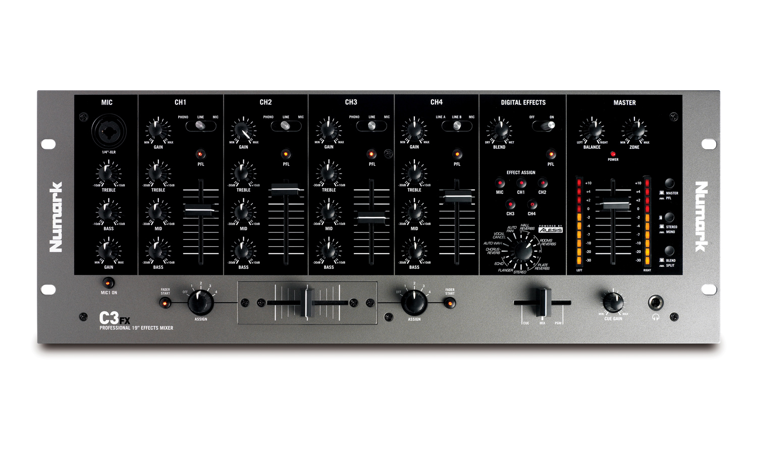 Numark Numark C3FX 5-Channel Rackmount DJ Mixer with FX